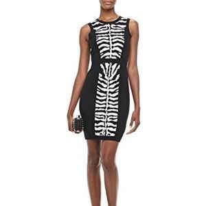 New MILLY Zebra Panel Sleeveless Sweater Dress